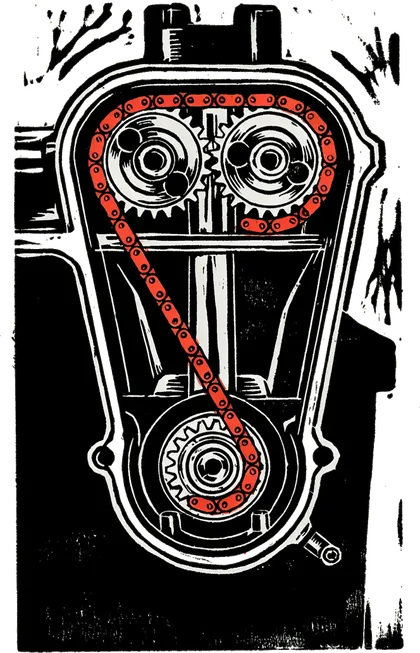 Ilustración de reglaje de válvulas
